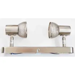 Lampa kinkiet 2x50W HS071005-12 satyna srebro